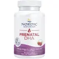 Nordic Naturals Prænatal DHA, 830 mg Omega-3 + 400 IU D3 Jordbær - 90 bløde kapsler