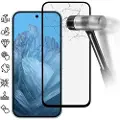 Mtp Products Google Pixel 9/9 Pro Skærmbeskyttelse Hærdet Glas - 9H - Full Fit - Sort Kant