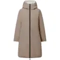 Ecoalf ECOALFtil kvinder. MCWGAJKBARU00048W25-005 Vendbar beige Baru-jakke (XL), Casual, Genanvendt polister, Bæredygtig