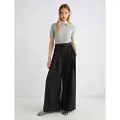 Marella Marellatil kvinder. 2523136011200 Bondeno højtaljede bukser sort (36), Casual, Polyester