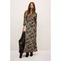 Ba&sh BA&SHtil kvinder. 1H25ONOA Flerfarvet Onoa-kjole (38), Casual, Viscose, 3/4 ærmer