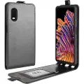 Mtp Products Samsung Galaxy Xcover Pro Vertikal Flip Taske med Kortholder - Sort