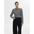 Selected Uldblanding Ærme Med Flæser Pullover