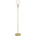 Markslöjd - Gulvlampe MINNA Børstet messing/hvid - Gulvlamper - - Homeroom