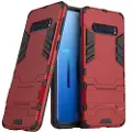 Mtp Products Armor Series Samsung Galaxy S10 Hybrid Cover med Stand - Rød