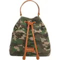 Pepe Jeans Pepe Jeanstil kvinder. PL0300056 Ganya grøn taske (OSFA), Casual, Camouflage, Bomuld