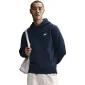 Nike Club-pulloverhættetrøje i fleece til mænd - blå