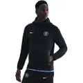 Nike Chelsea FC Tech Windrunner Nike Total 90-fodboldjakke i fleece med fuld lynlås til mænd - sort