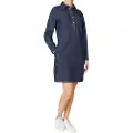 Pepe Jeans Pepe Jeanstil kvinder. PL95377296C1 Regular Pull-Over-kjole blå (S), Casual, Bomuld, Lange ærmer