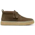 Clarks Clarkstil mænd. 26183474 Torhill Lace grønne ankelstøvler i læder (46), Fast, Blonder, Casual