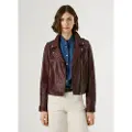 Pepe Jeans Pepe Jeanstil kvinder. PL4024363 Jakke Silvia bordeaux (L), Casual, Læder, Burgund