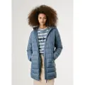 Pepe Jeans Pepe Jeanstil kvinder. PL4024372 Sally Coat Lang blå (XL), Casual, Polyester