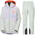 Helly Hansen Powchaser 2.0, skijakke, dame, lysegrøn/lyselilla