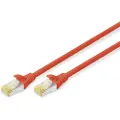 Digitus CAT 6A S-FTP - 0.25m - Rød - 0.25 meter