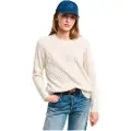 Gant Ganttil kvinder. 4805315 Rund hals Sheeps Wool Eights Strikket pullover hvid (XL), Casual, Bomuld
