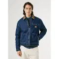 Pepe Jeans Pepe Jeanstil mænd. PM4027166 Arbejdstøjsjakke Dk blå (L), Casual, Bomuld, Denim