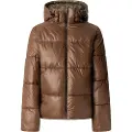 Pepe Jeans Pepe Jeanstil kvinder. PL4024339 Kort brun Sussy-frakke (M), Casual, Polyester