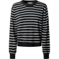 Pepe Jeans Pepe Jeanstil kvinder. PL7000003 Coraline Stripe jumper sort (XS), Casual, Bomuld