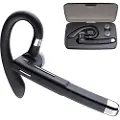 Mtp Products Mono Bluetooth Headset med Opladningsboks YK520 - Sort