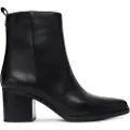 Michael Kors Michael Korstil kvinder. 40F5LXME5L Lex ankelstøvler i læder, sort (38), 3-5 cm, Lynlås, Casual