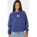 Rip Curl Luxe Surf Raglan Relaxed Crew Sweater blå