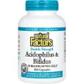 Natural Factors – Acidophilus & Bifidus Dobbelt Styrke 180 Kapsler