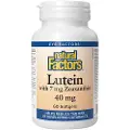 Natural Factors – Lutein 40 mg med Zeaxanthin, 60 bløde kapsler