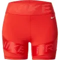 Nike Pro Sculpt Dri-FIT-cykelshorts med høj talje til kvinder (13 cm) - rød
