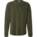 Levi's Levi'stil mænd. A9249-0019 Afslappet termo-T-shirt grøn (M), Casual, Bomuld, Lange ærmer