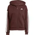Adidas Essentials 3 Stripes Fleece Sweatshirt Med Lynlås