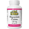 Natural Factors – Magnesium Chelate 125 mg (90 kapsler)