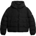 Superdry Superdrytil kvinder. W5011996A Sports Puffer Coat sort (XS), Casual, Polyester