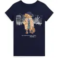Ralph Lauren Polo Ralph Laurentil piger. 313979033001 Jersey T-shirt med navy bear polo shirt (10Años=136/142cm), Casual, Bomuld, Korte ærmer, Blå, børne