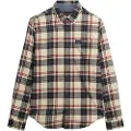 Superdry Superdrytil mænd. M4011047A Brun skovhugger-skjorte (3XL), Casual, Bomuld, Lange ærmer