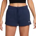 Nike Sportswear Phoenix Fleece-shorts med mellemhøj talje til kvinder (5,1 cm) - blå