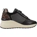 Carmela Carmelatil kvinder. 16252101-NEGRO Træningssko i læder 162521 sort (40), 3-5 cm, Blonder, Casual