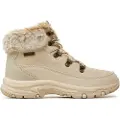 SKECHERS Skecherstil kvinder. 167882 Trego Snow Worries beige ankelstøvler i læder (41), Fast, Blonder, Casual, Udendørs