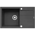 Pyramis Sinksparta Plus Sort + Lungo-batteri 78x48 Cm