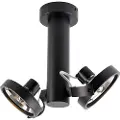 QAZQA Moderne spotlight sort justerbar 2-lys - Goes