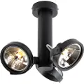 QAZQA Moderne spotlight sort justerbar 3-lys - Goes