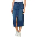 Pepe Jeans Pepe Jeanstil kvinder. PL9011865FB Midi nederdel blå (XS), Casual, Bomuld, Denim