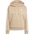 Adidas Essentials 3 Stripes Fleece Sweatshirt Med Lynlås