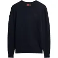 Superdry Superdrytil mænd. M6110641A Essential navy slim fit pullover (S), Casual, Bomuld, Blå