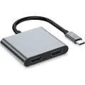 Tech-Protect HB08 4-i-1 USB-C Multiport Hub - 2x HDMI, 2x USB-A, USB-C
