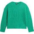Superdry Superdrytil kvinder. W6110579A Børstet trøje grøn (XS), Casual, Akryl