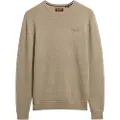 Superdry Superdrytil mænd. M6110641A Essential beige slim fit jumper (XXL), Casual, Bomuld