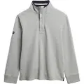 Superdry Superdrytil mænd. M2014057A Classic Half-pullover grå (M), Casual, Bomuld