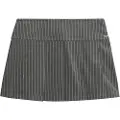 Superdry Pinstripe Pleat Mini Kort Nederdel