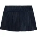 Superdry Pinstripe Pleat Mini Kort Nederdel