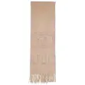 Liu Jo Liu Jotil kvinder. 2F5023-T0300 Beige logo-tørklæde (OSFA), Casual, Polyester